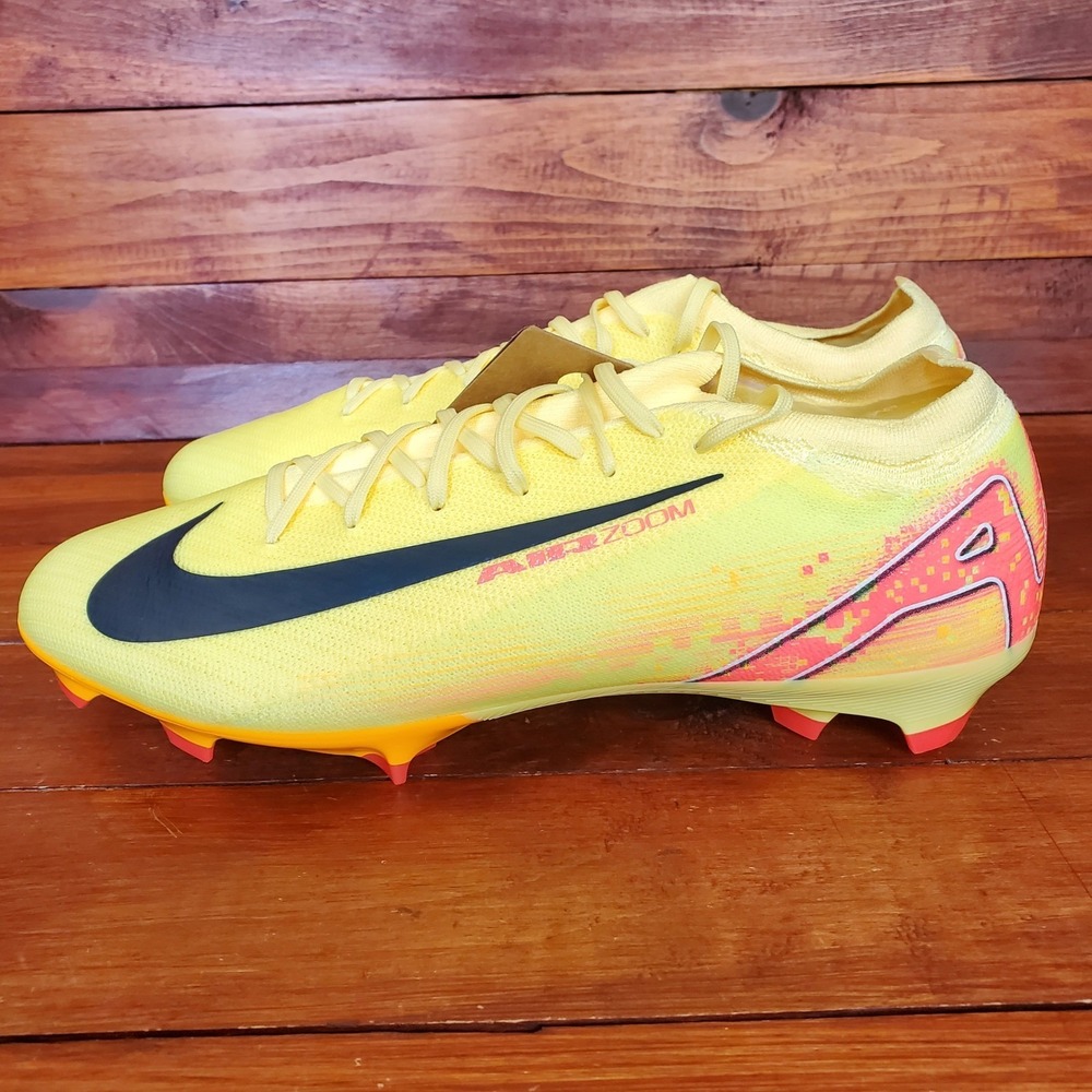 Nike Air Zoom Vapor 16 Pro FG‎ Soccer Cleats Men Yellow 12 Mbappe